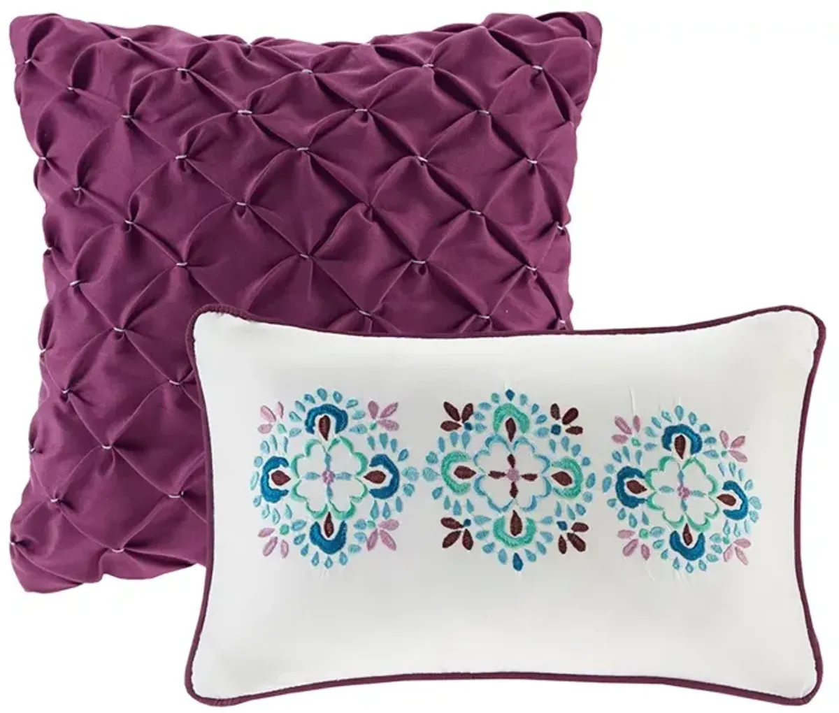 Gracie Mills Merewen Reversible Quilt Set with Throw Pillows