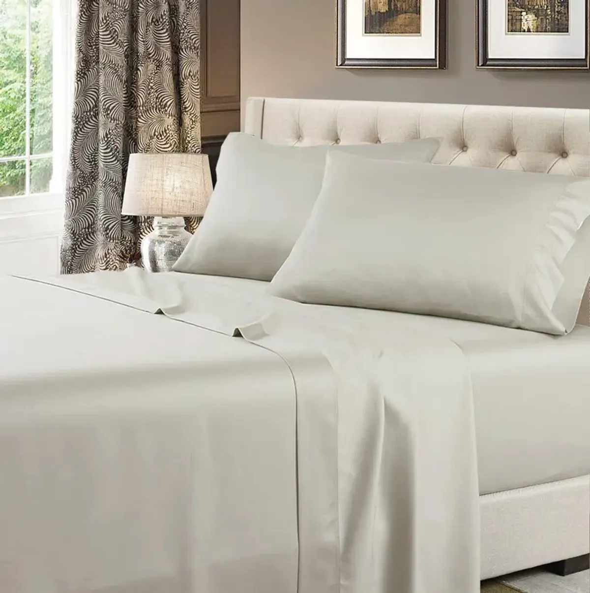 Egyptian Linens Solid 600 Thread Count Cotton Sheets Set