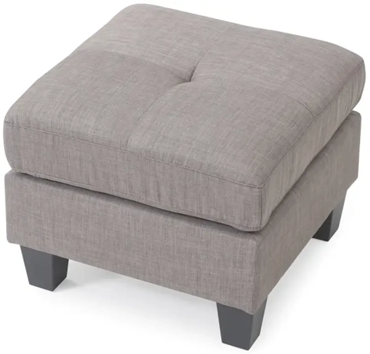 Newbury Twill Upholstered Ottoman