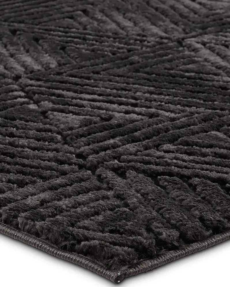 Calix By Nikki Chu Ziazan Black 5' x 7' Rug