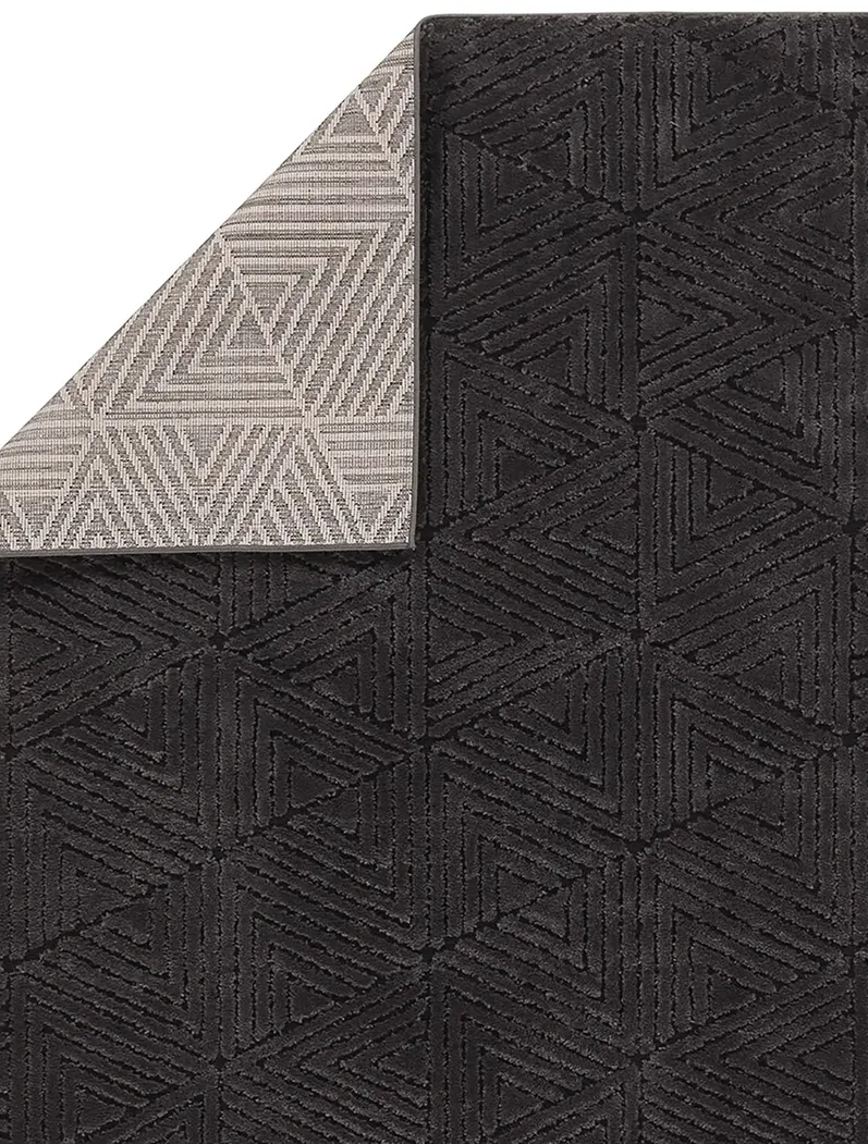 Calix By Nikki Chu Ziazan Black 5' x 7' Rug