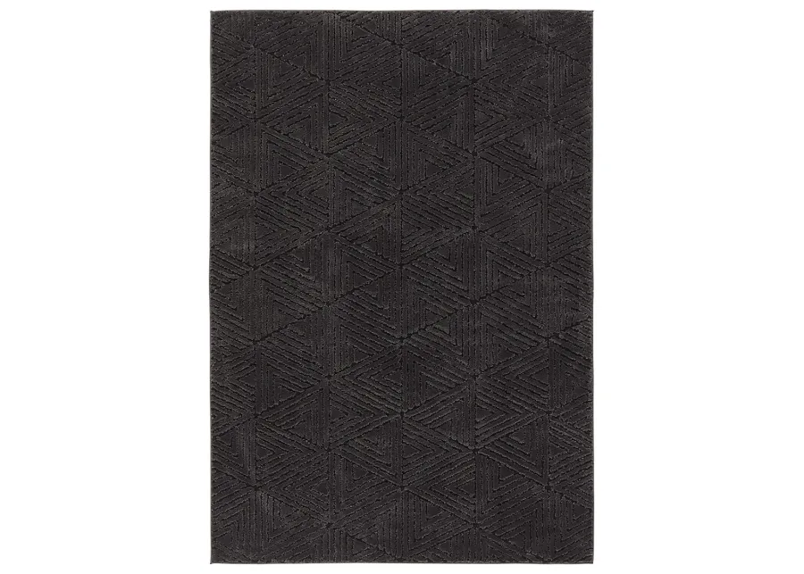 Calix By Nikki Chu Ziazan Black 5' x 7' Rug