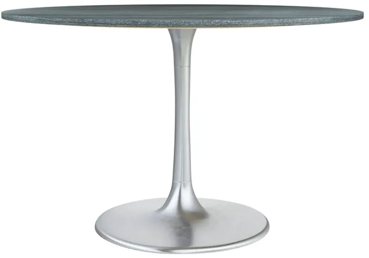 Metropolis Dining Table Gray & Silver