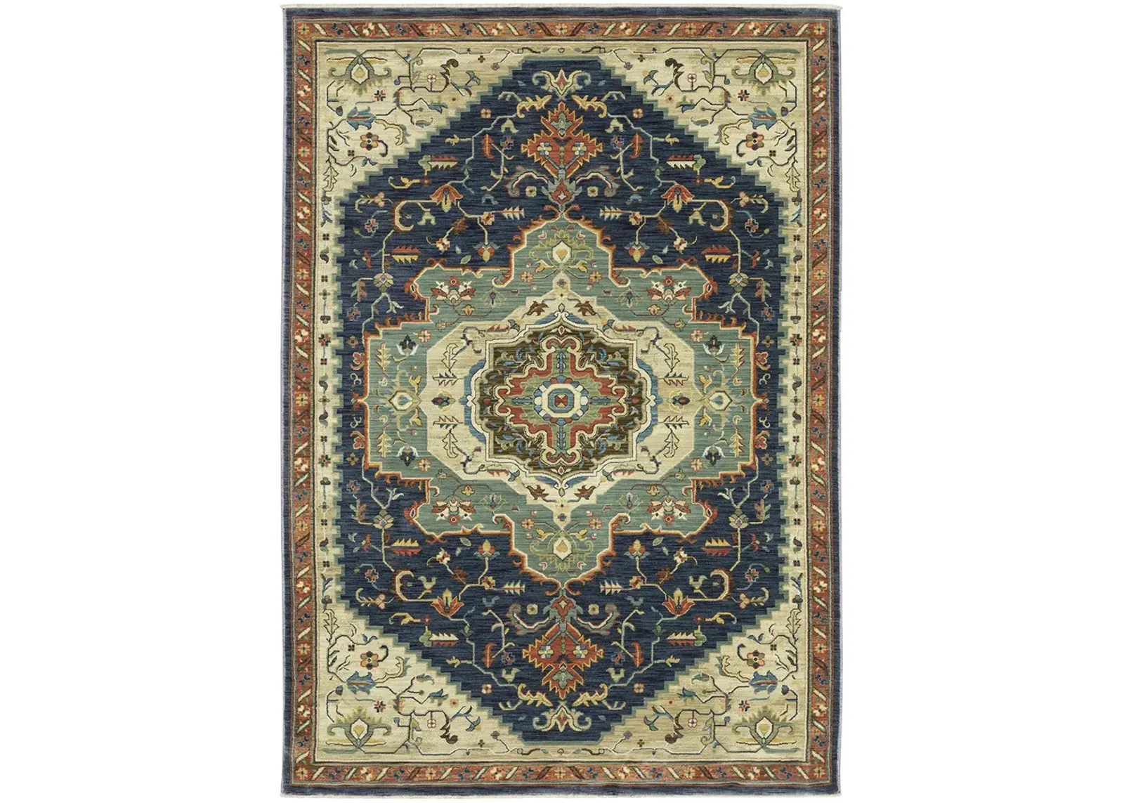 Francesca 3'3" x 5' Blue Rug