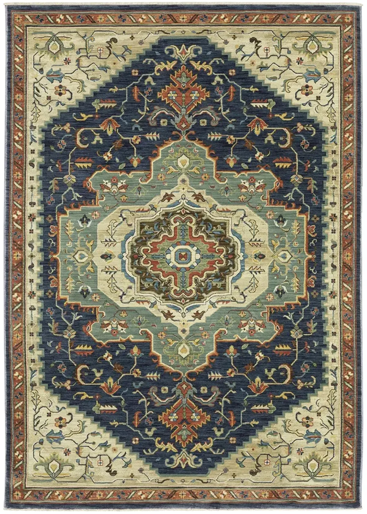 Francesca 3'3" x 5' Blue Rug