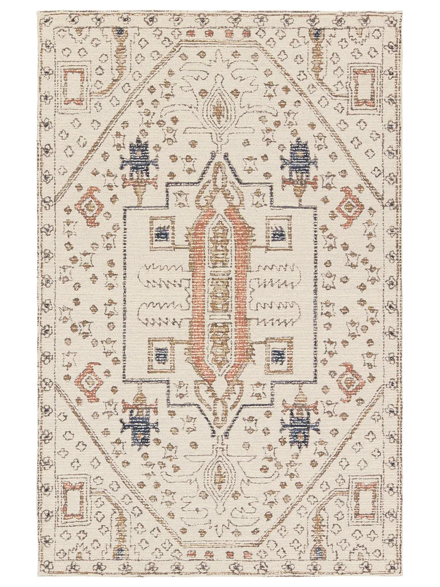 Cardamom Dahir White 8' x 10' Rug