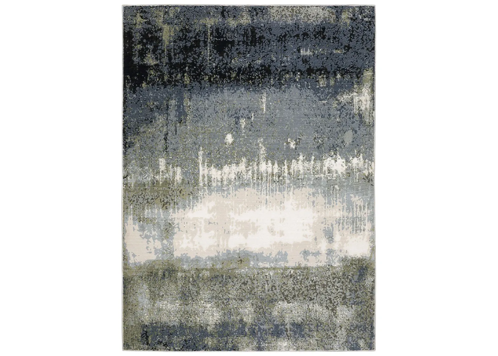 Caravan 6'7" x 9'6" Blue Rug