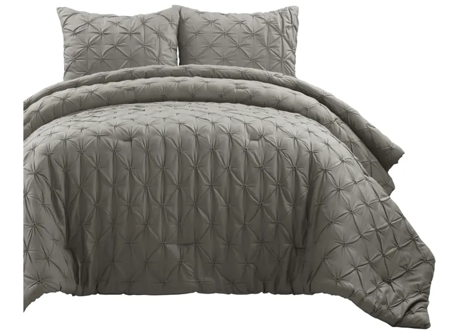 Ravello Pintuck 100% Cotton Comforter 3-Pc Set