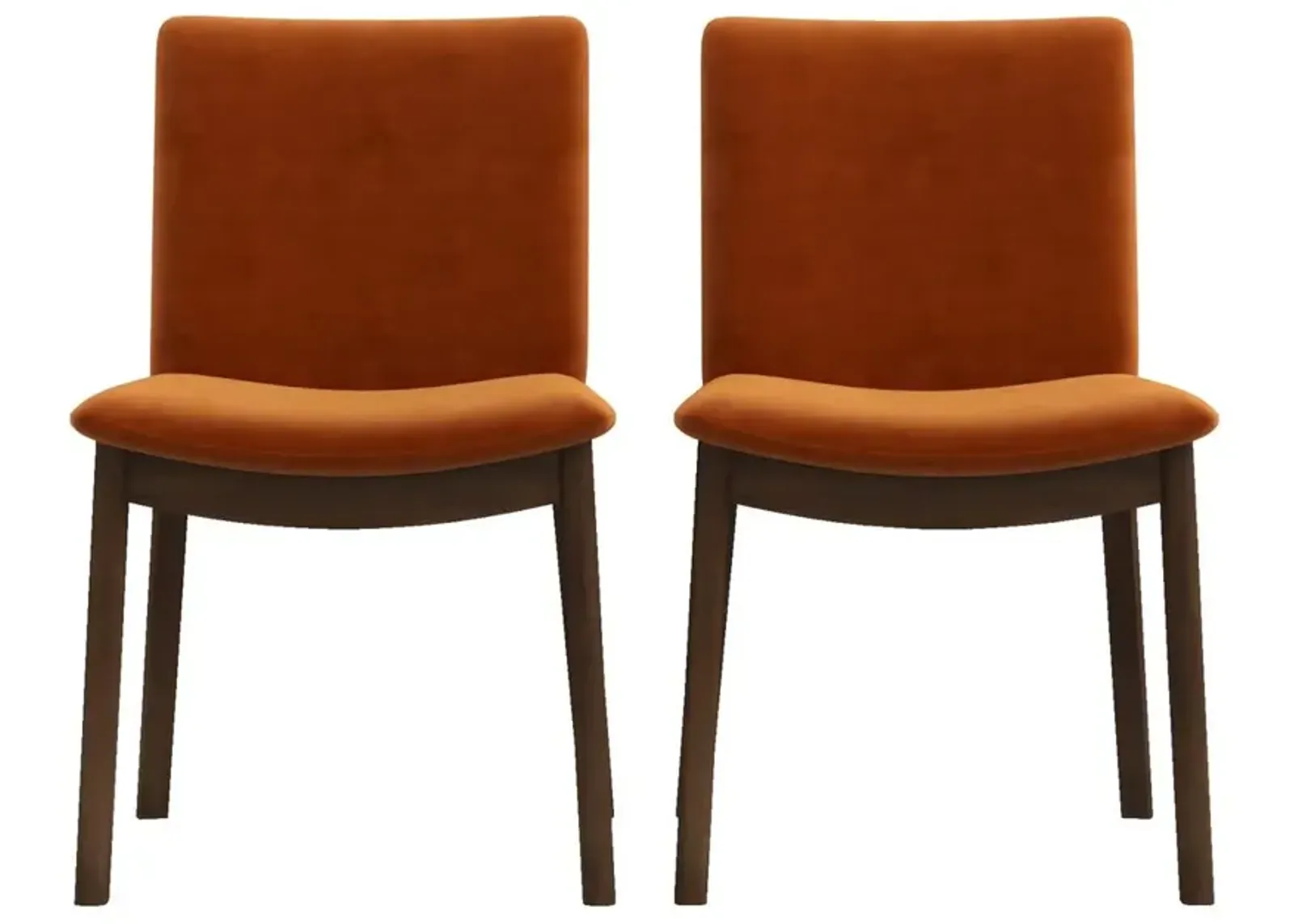 Ashcroft Furniture Co Laura Mid-Century Modern Solid Wood Dining Chair (Set of 2)