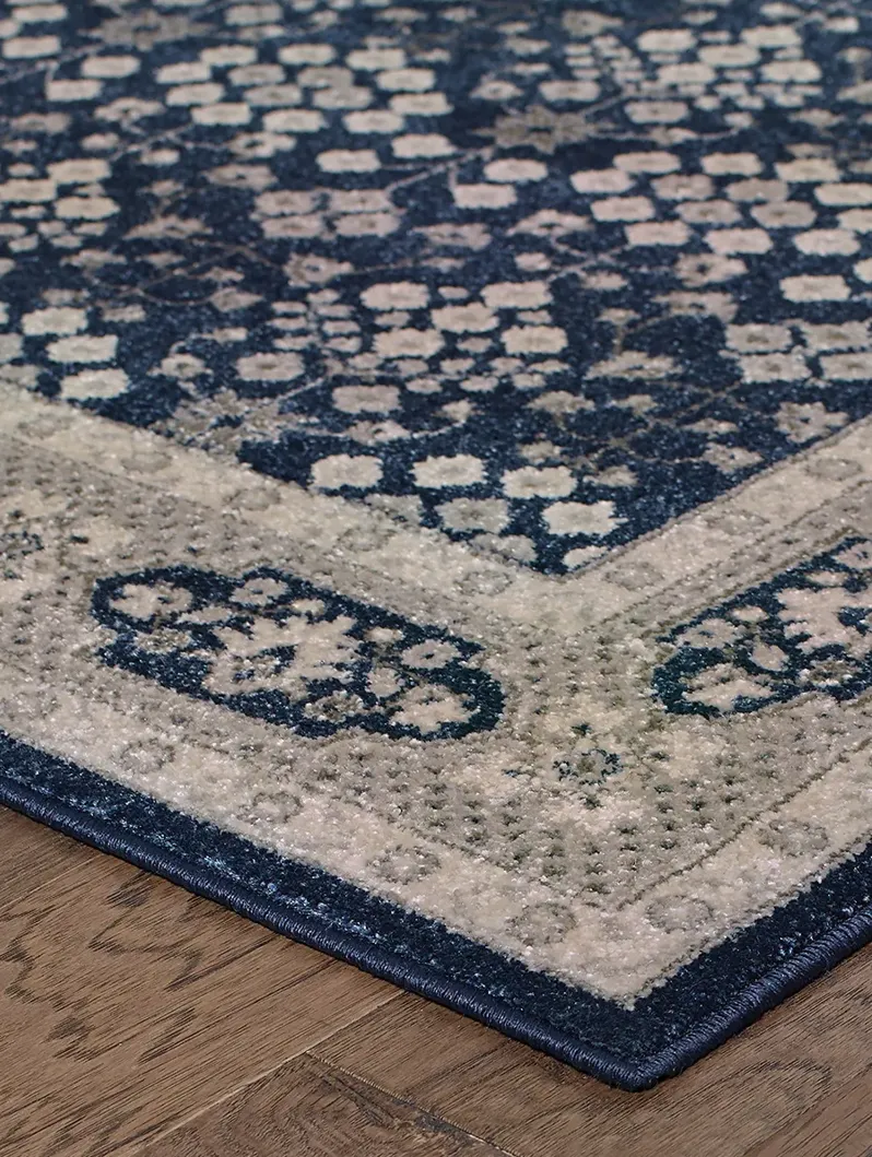 Richmond 1'10" x 3' Navy Rug