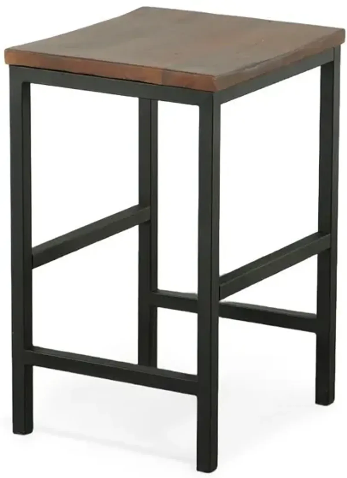 Carolina Living Aileen 24 Counter Stool - Chestnut/Black