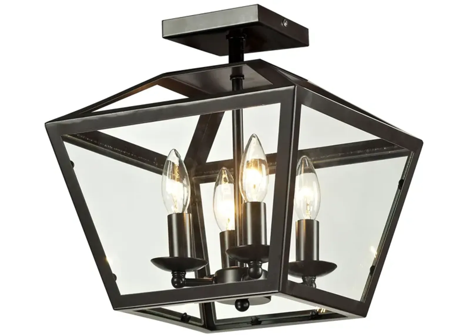 Alanna 4 Light Semi Flush Mount