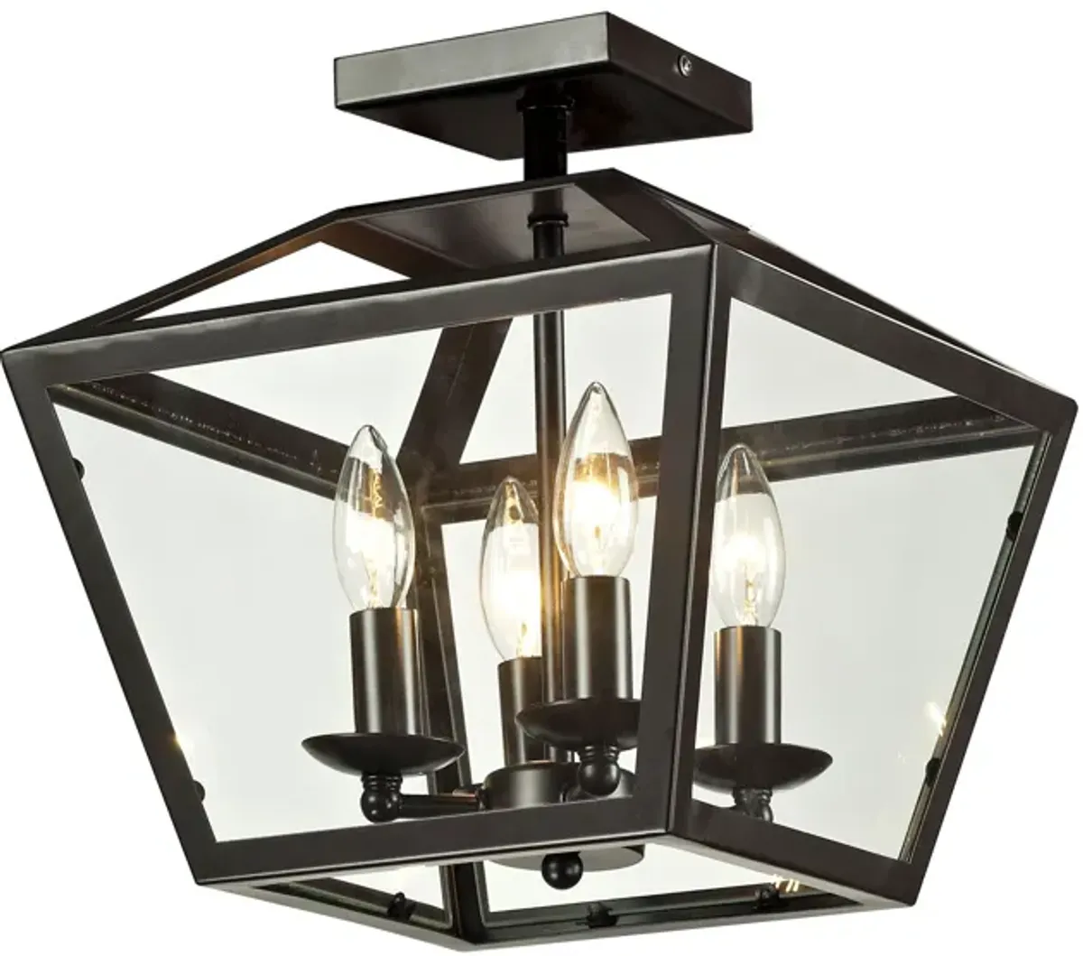 Alanna 4 Light Semi Flush Mount