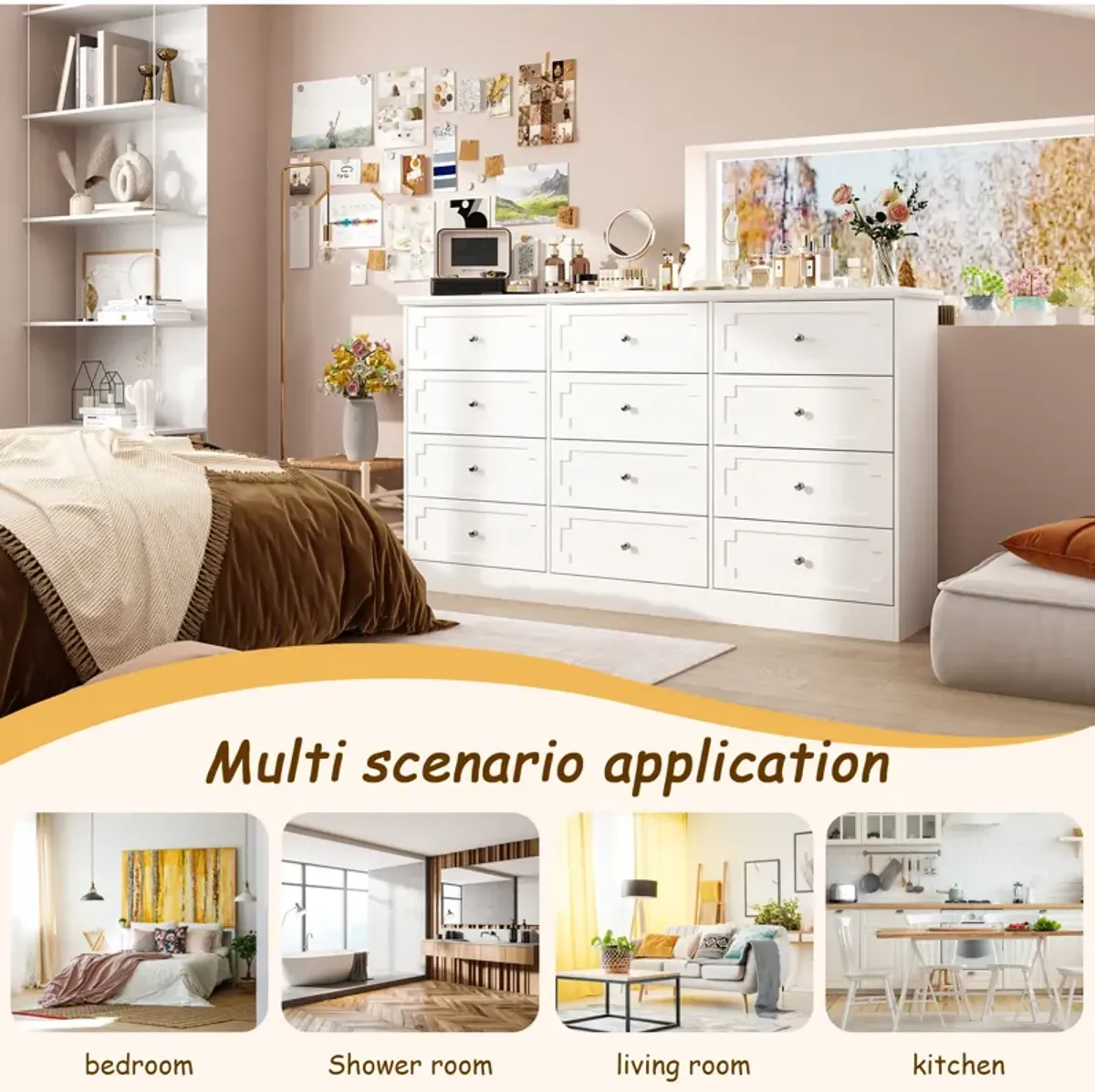 12- Drawer Dresser For Bedroom