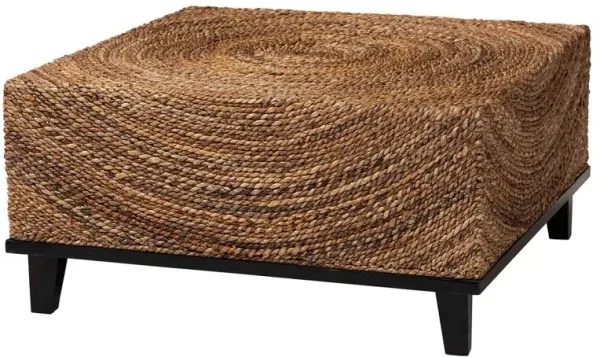 bali & pari Verino Bohemian Natural Seagrass Coffee Table
