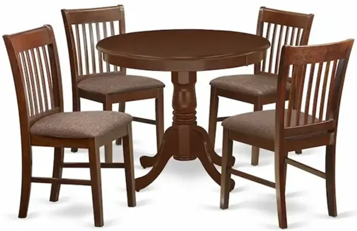 Dining Room Set Mahogany, ANNO5-MAH-C