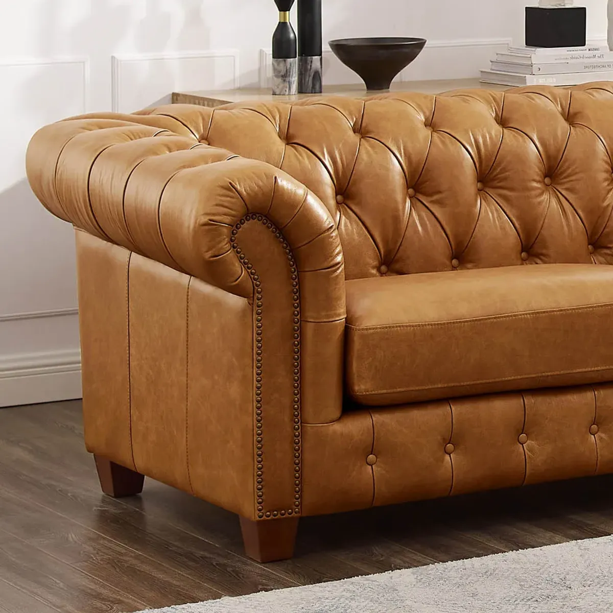 Kingston Top Grain Leather Loveseat