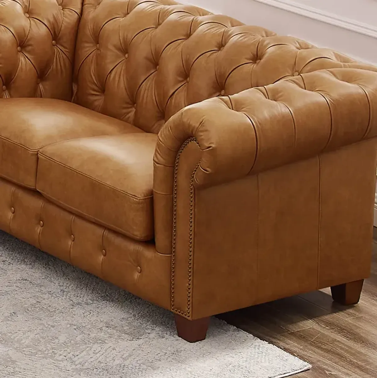 Kingston Top Grain Leather Loveseat