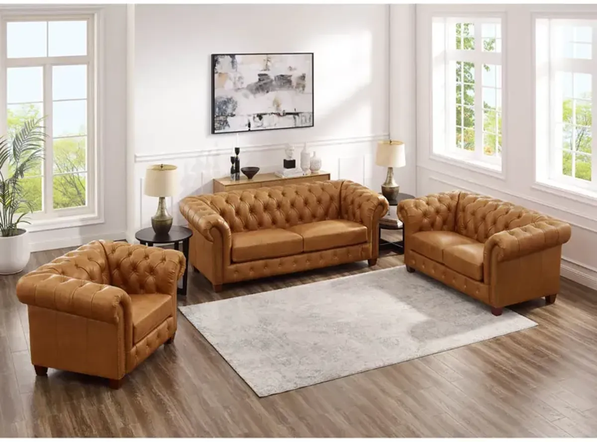 Kingston Top Grain Leather Loveseat