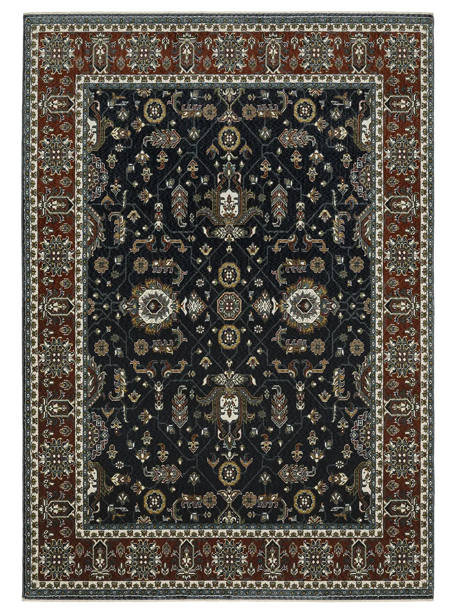 Vivian 2'3" x 7'6" Navy Rug