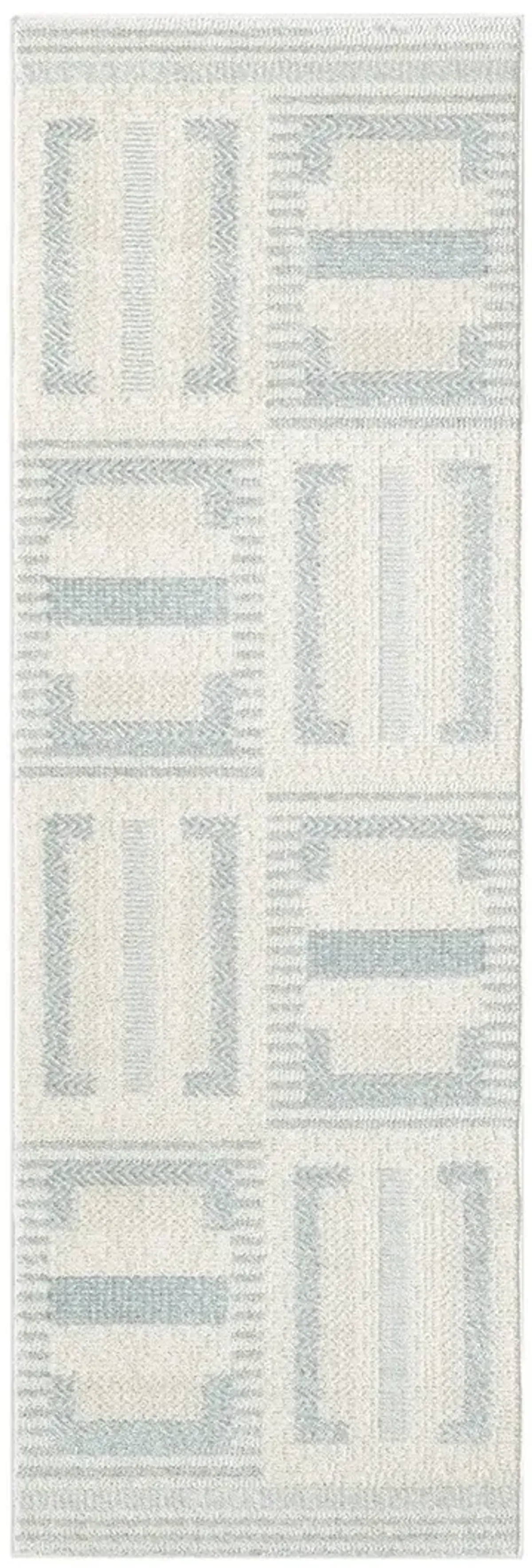 Nordic NRC11 Ivory/Blue 2' x 6' Rug