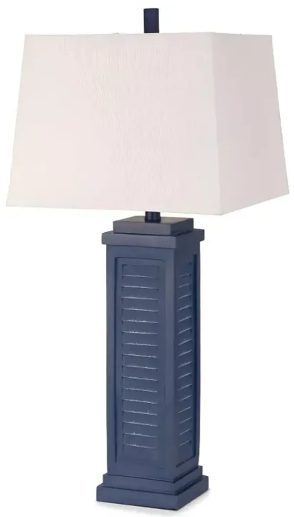 Hivvago Set of Two 32" Blue Table Lamp With White Shade