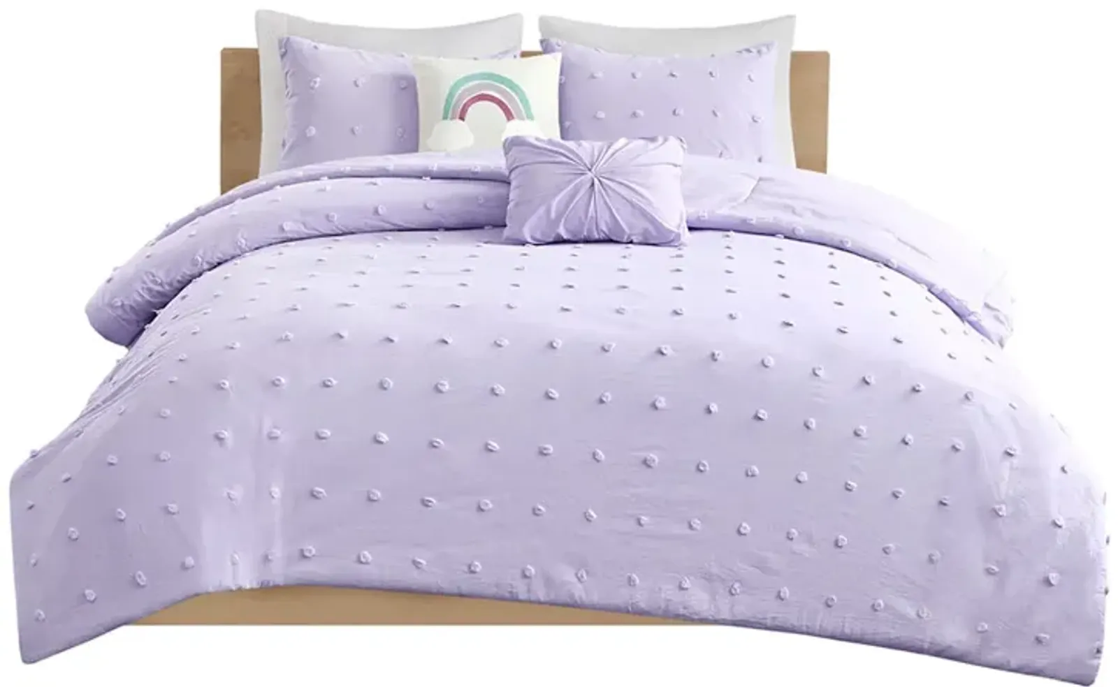 Gracie Mills Caius Playful Elegance Cotton Jacquard Pom Pom Comforter Collection