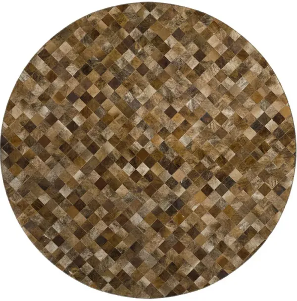 Bozeman BM2 Brown 8' Round Rug