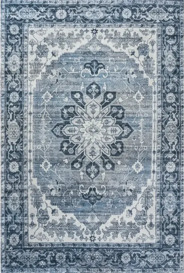 Asa Ornate Medallion Machine-Washable Area Rug