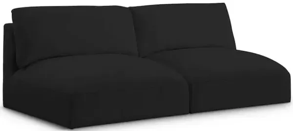 Meridian Furniture Ease Black Polyester Fabric Modular Sofa