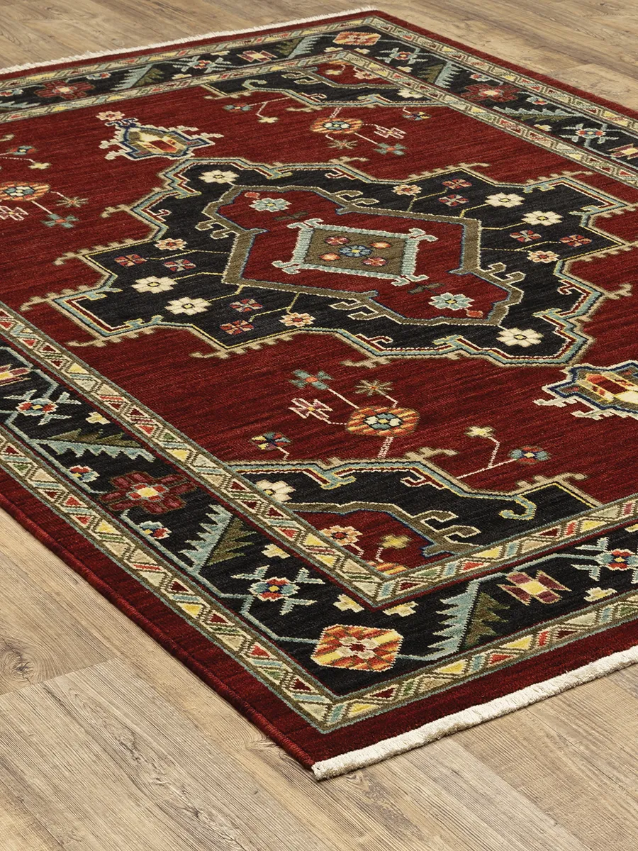 Lilihan 7'10" x 10'10" Red Rug