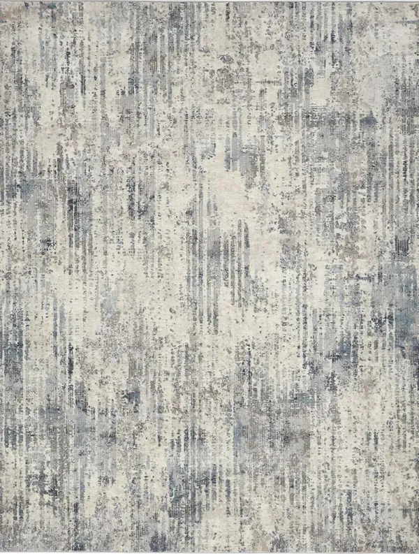 CK022 Infinity IFN04 Ivory/Gray/Blue 7'10" x 9'10" Rug