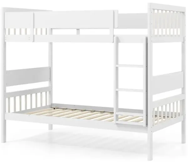 Children’s Bunk Bed with Ladder and Guardrails – Space-Efficient Bed for Two