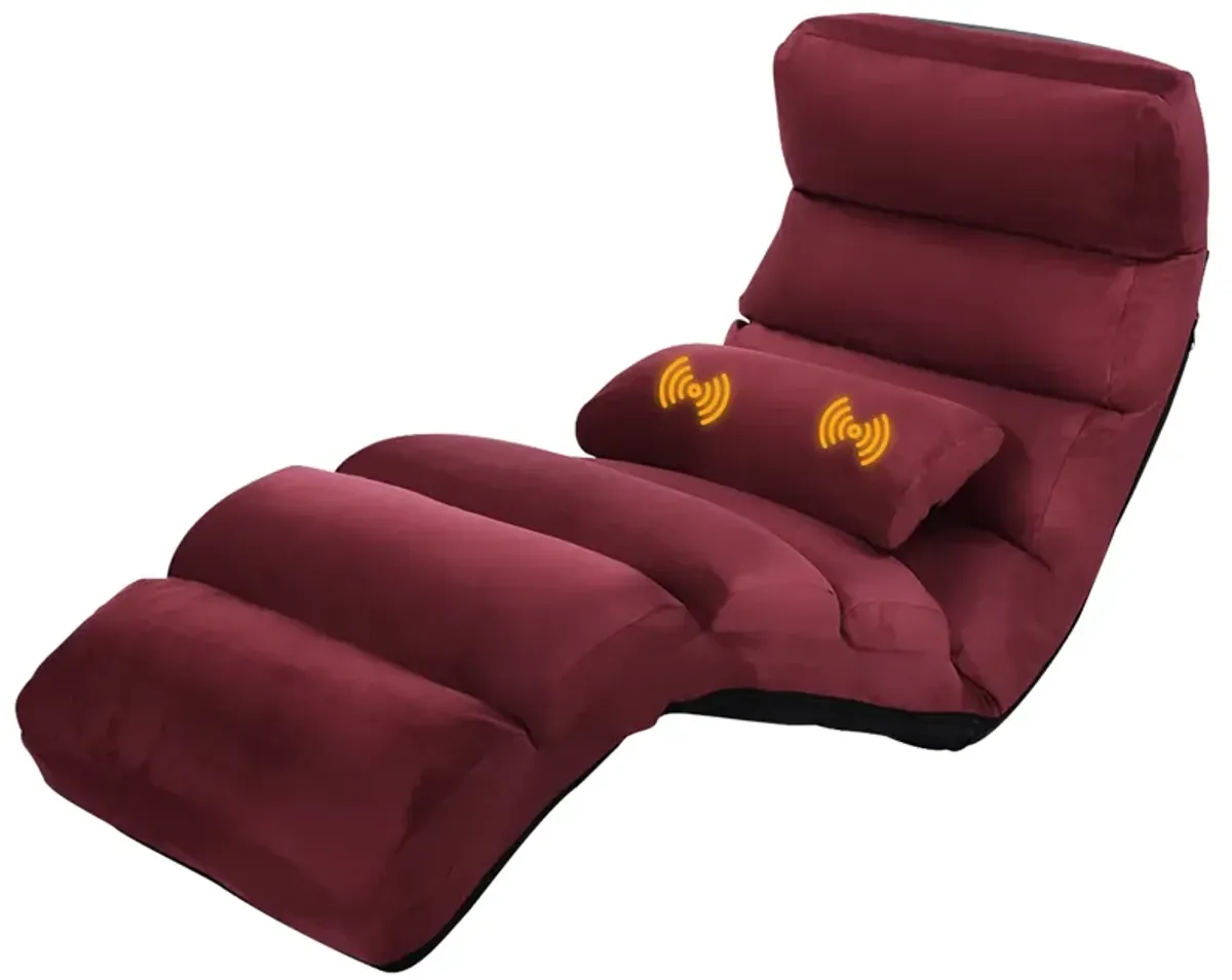 Stylish  Folding Lazy Sofa Chair with Pillow