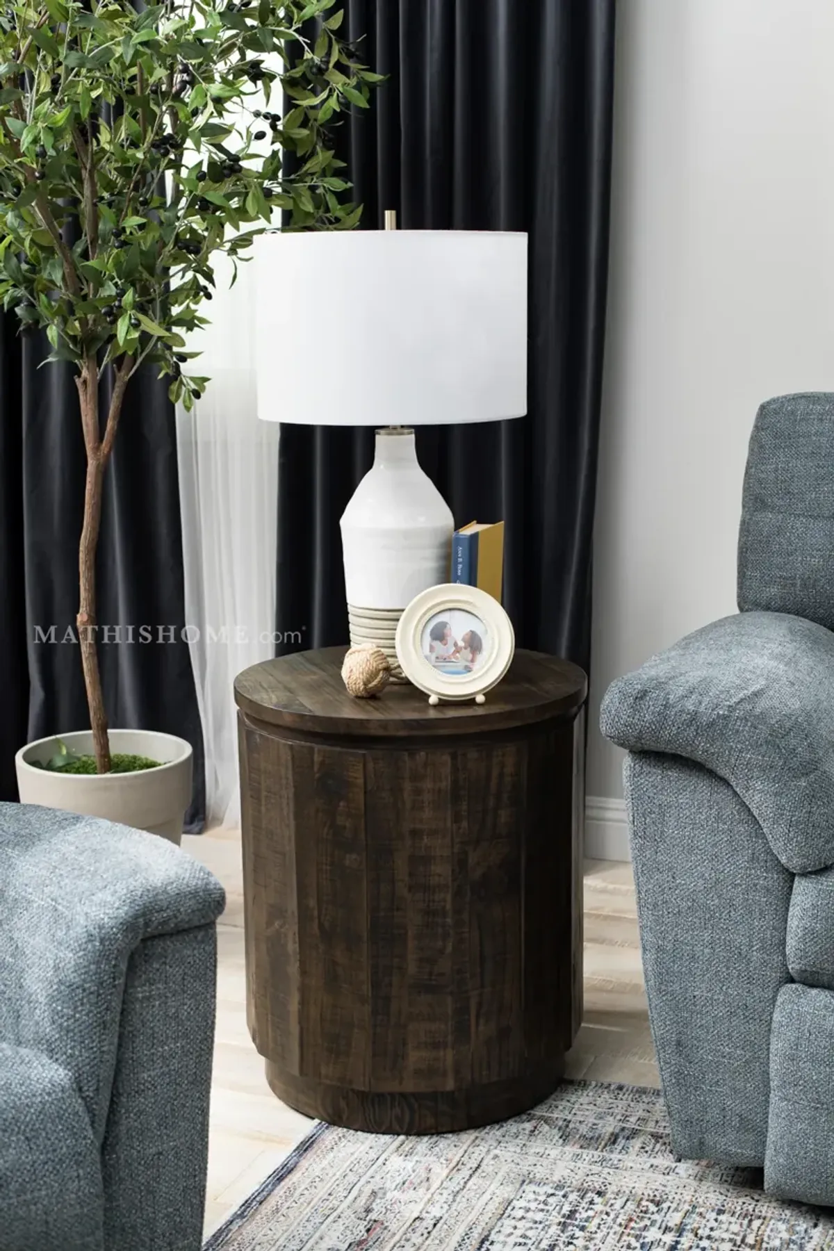 Baisden Round End Table