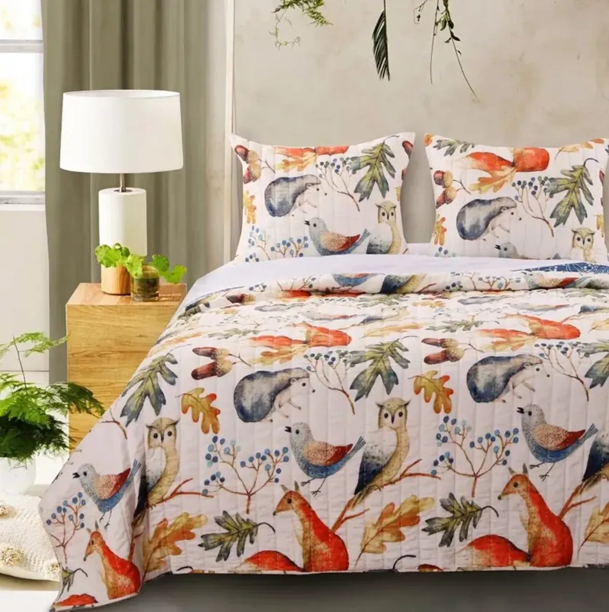 Willow Reversible 2-Piece Quilt & Pillow Sham Set Multicolor Barefoot Bungalow