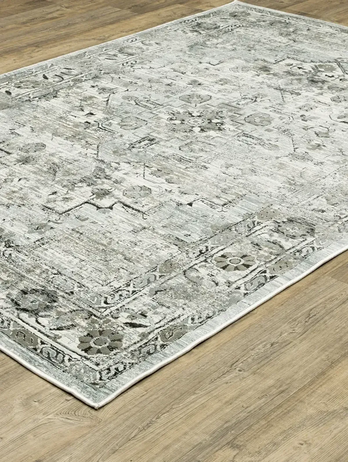 Gemini 2'3" x 7'6" Grey Rug