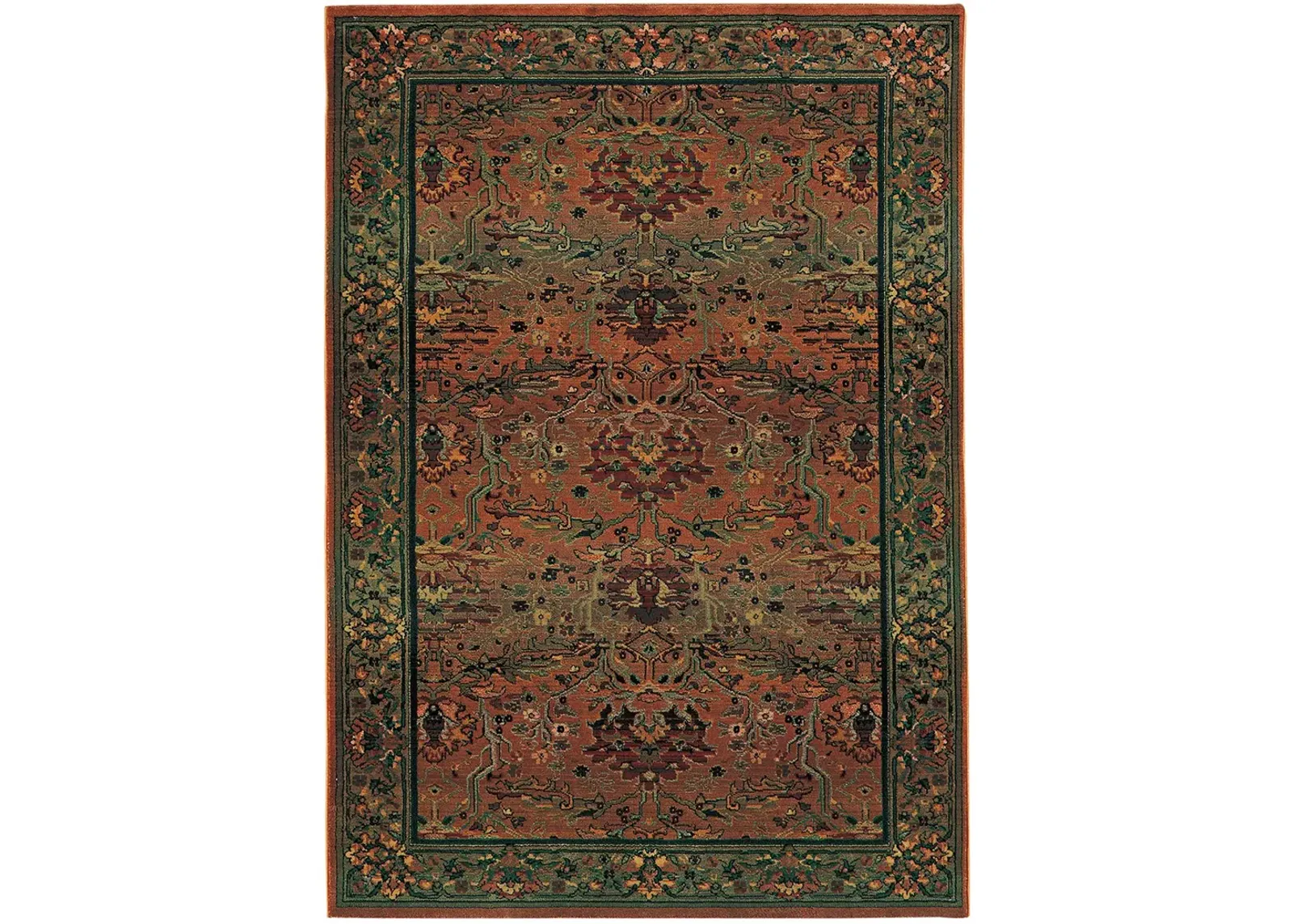 Kharma 6'7" x 9'1" Green Rug