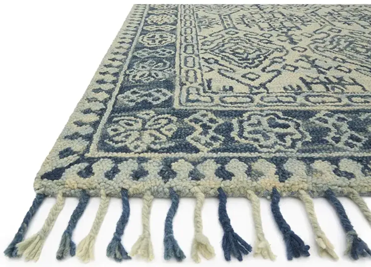 Zharah ZR09 Mist/Blue 5' x 7'6" Rug