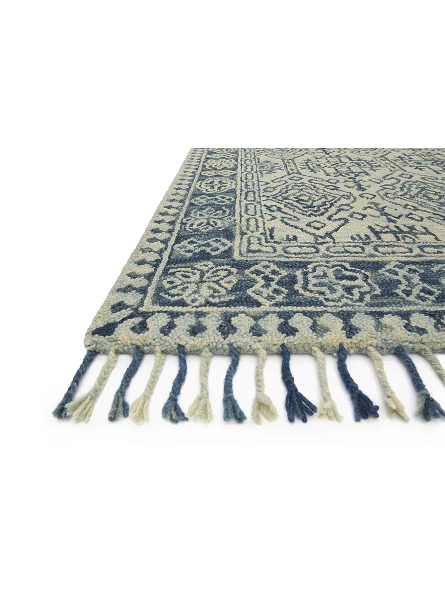 Zharah ZR09 Mist/Blue 5' x 7'6" Rug