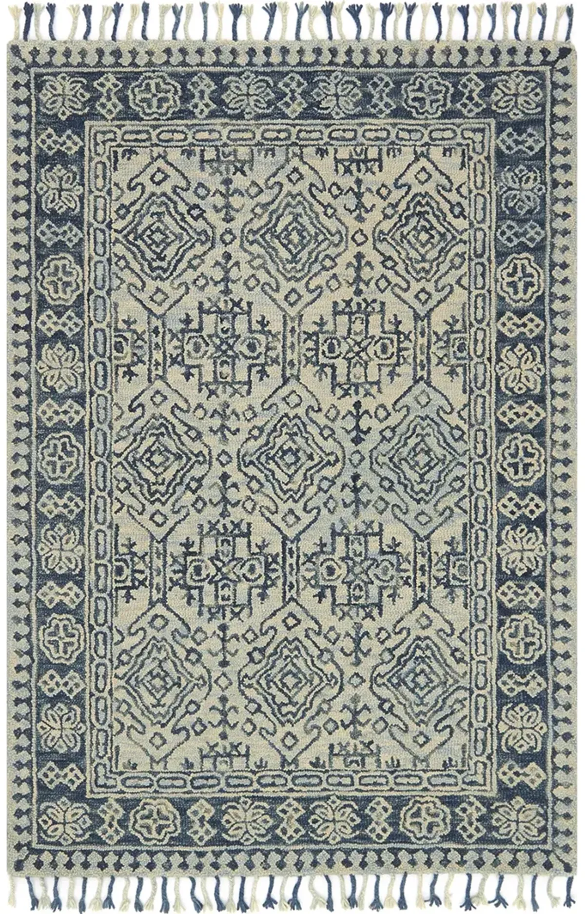 Zharah ZR09 Mist/Blue 5' x 7'6" Rug