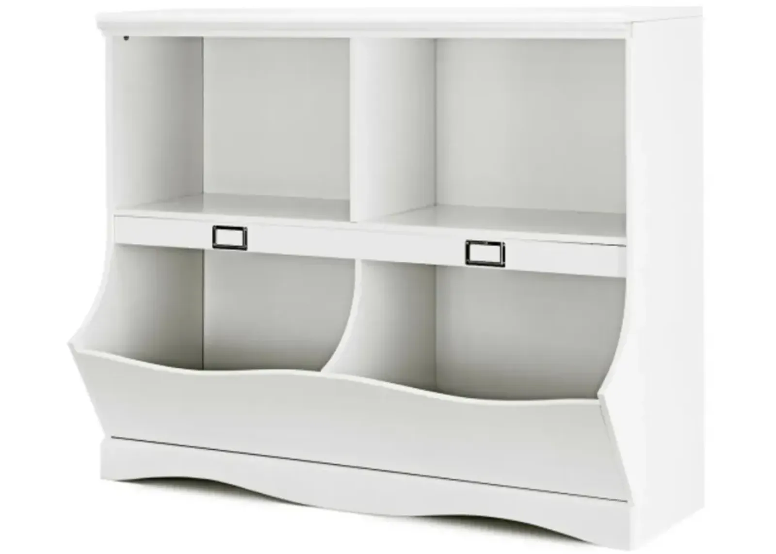 Kids Storage Unit Baby Toy Organizer Children Bookshelf Bookcase-White