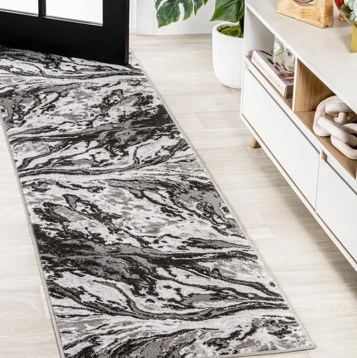 Swirl Marbled Abstract Area Rug