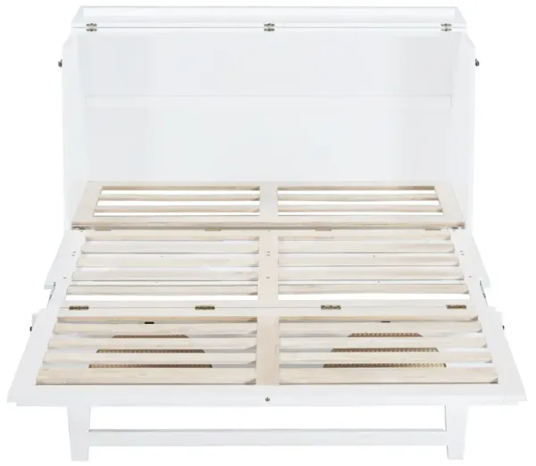 Merax Murphy Bed Cabinet with Large Drawer,USB Ports and Outlets