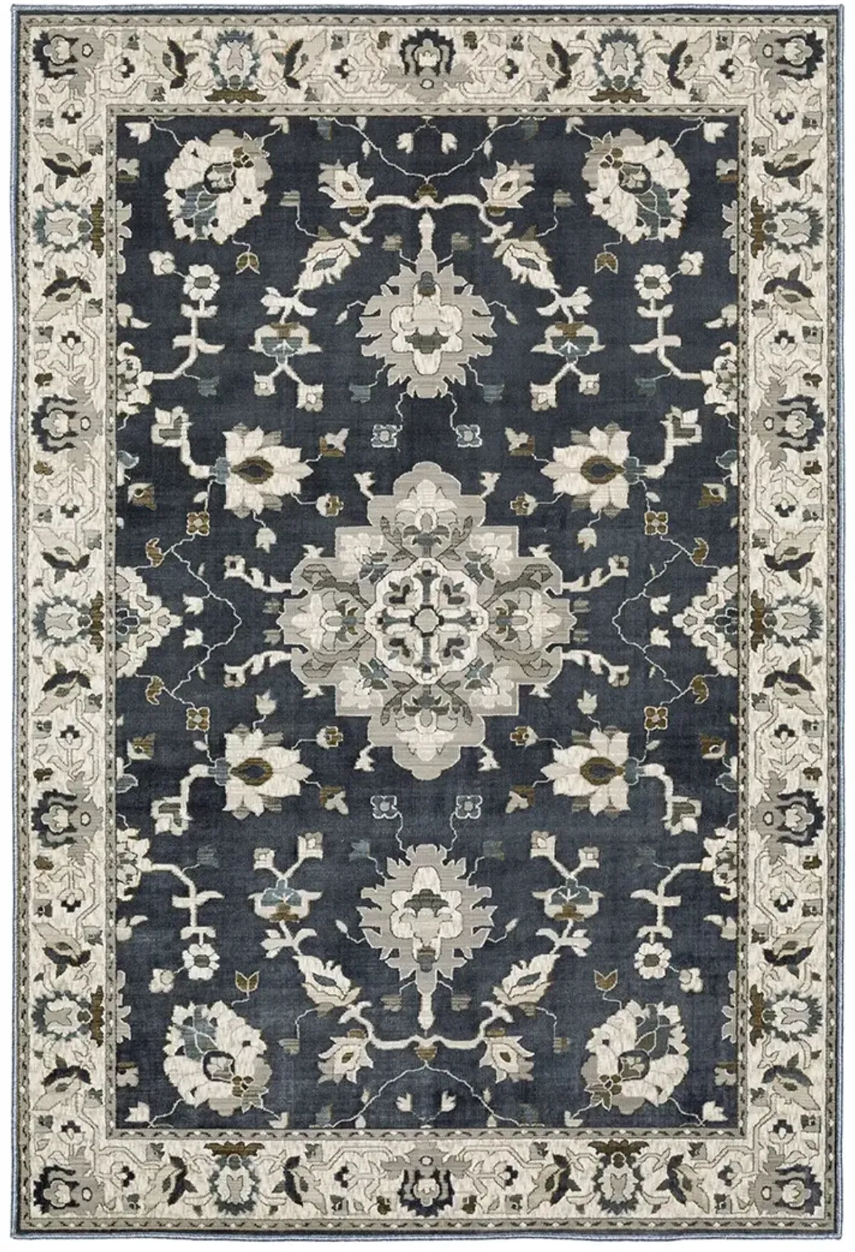 Ellington 6'7" x 9'6" Blue Rug