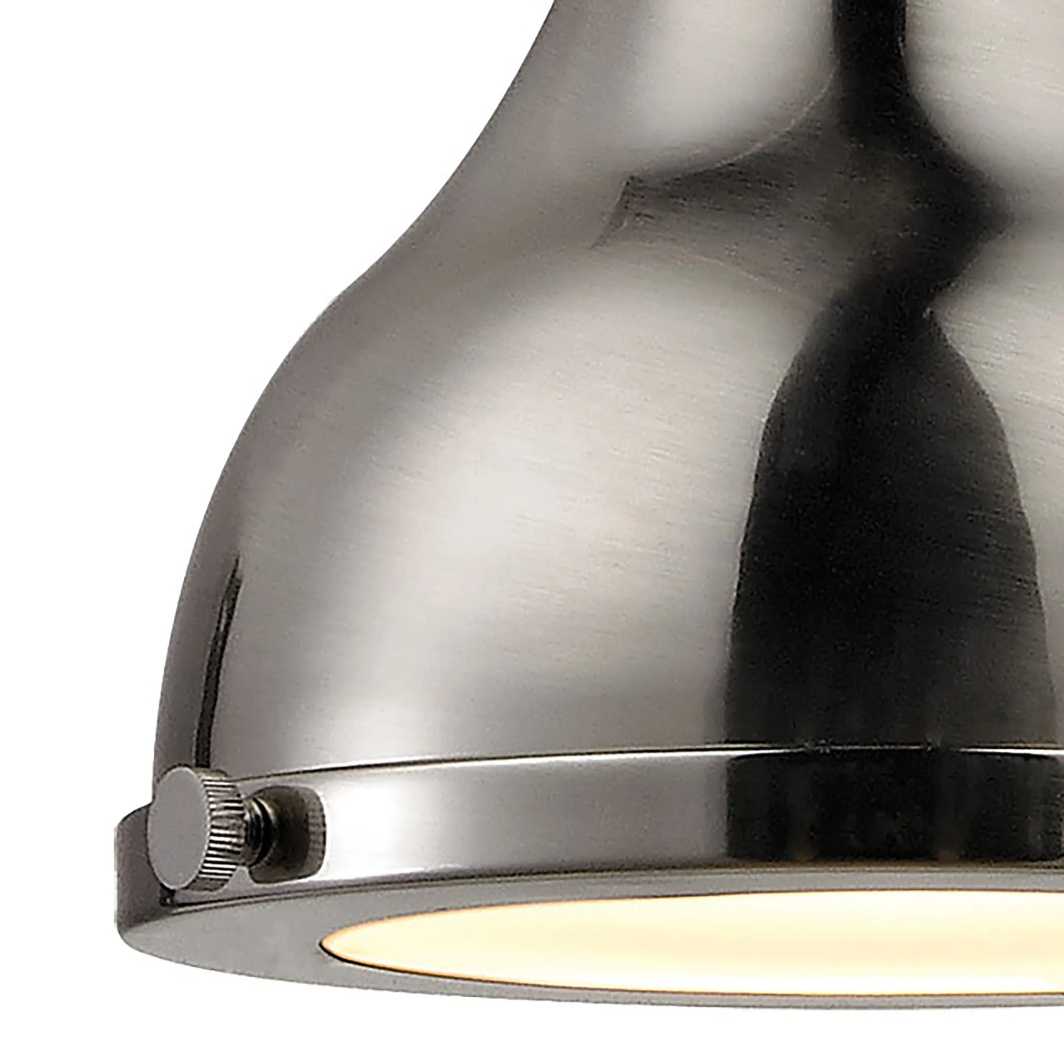 Rutherford 9'' Wide 1-Light Mini Silver Pendant