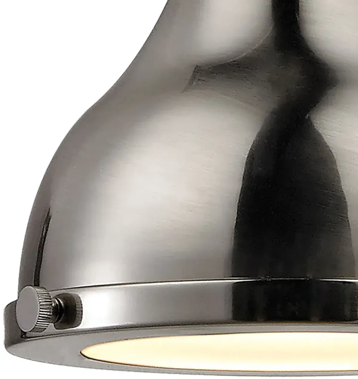 Rutherford 9'' Wide 1-Light Mini Silver Pendant