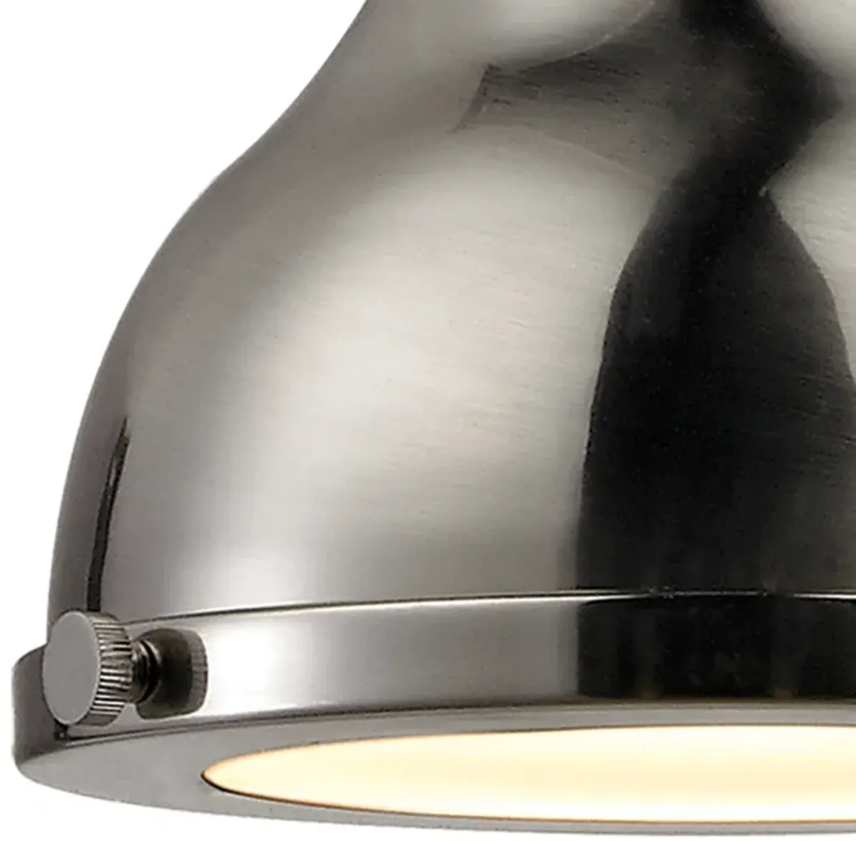 Rutherford 9'' Wide 1-Light Mini Silver Pendant