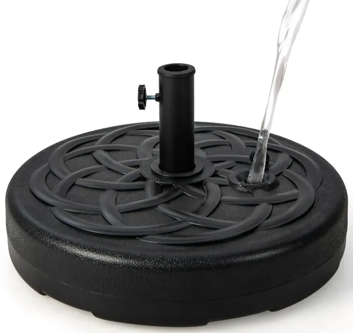 22 Inch Fillable Heavy-Duty Round Patio Umbrella Base Stand