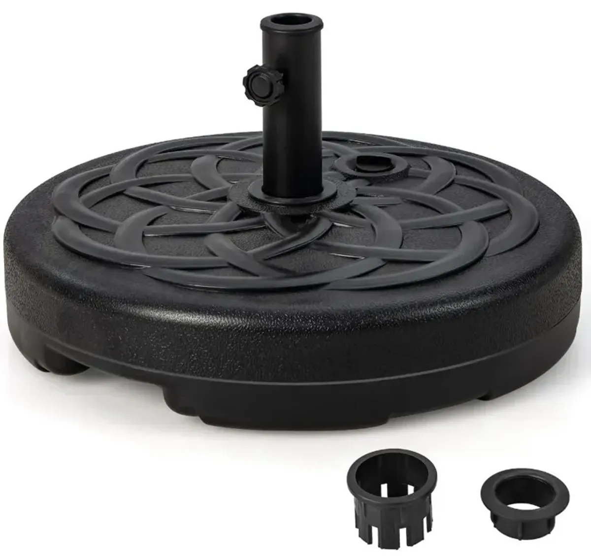 22 Inch Fillable Heavy-Duty Round Patio Umbrella Base Stand